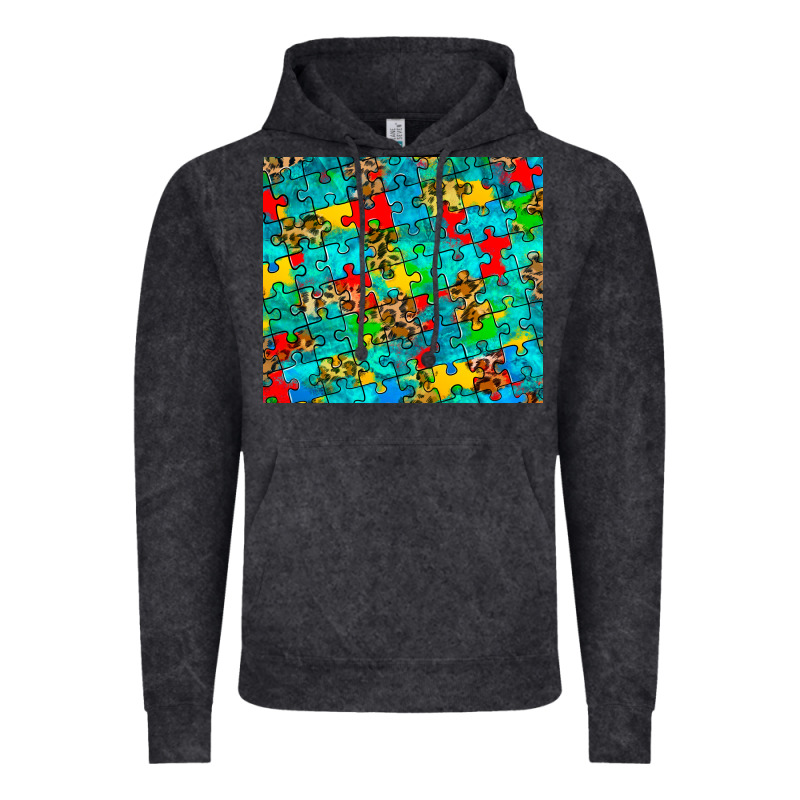 Autism Awareness Puzzle Vintage Hoodie by BarkalooDesign | Teevron