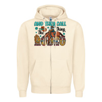 Sandshell and they call the thing rodeo Zipper Hoodie - Artiststas
