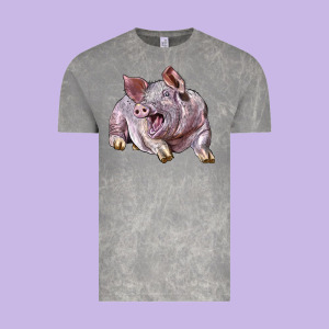 Landrace Pig Vintage Tee Designed By Lillyallendesigns