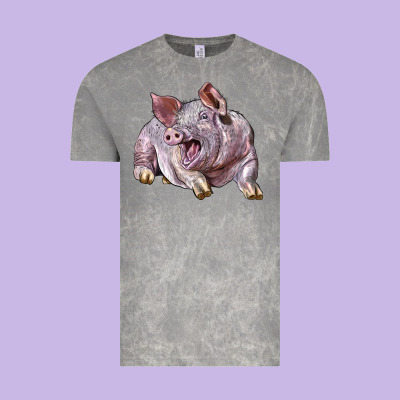 Landrace Pig Vintage Tee Designed By Lillyallendesigns