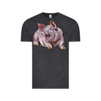 Vintage Black Landrace Pig Vintage Tee - LillyAllenDesigns