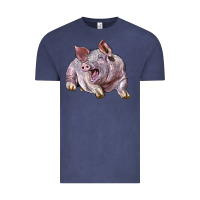 Vintage Denim Landrace Pig Vintage Tee - LillyAllenDesigns