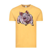 Vintage Mustard Landrace Pig Vintage Tee - LillyAllenDesigns