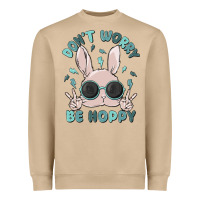 Mushroom don't worry be hoppy Heavyweight Sweatshirt - MaliasSmallBusiness