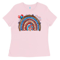 Bubblegum Pink American rainbow Ladies Tee - Neo Western