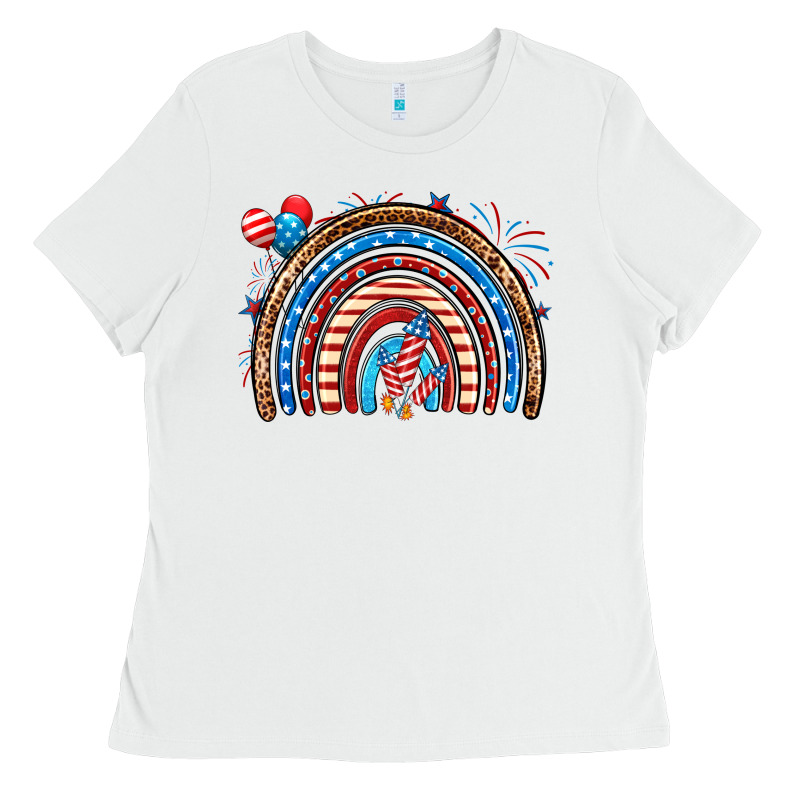 American Rainbow Ladies Tee by Neo Western | Teevron