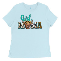 Baby Blue girl mama Ladies Tee - JahusDesignShop