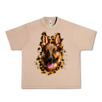 Burro german shepherd leopard background Urban Heavy Tee - Jasminsmagicworld