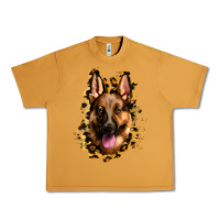 Peanut Butter german shepherd leopard background Urban Heavy Tee - Jasminsmagicworld