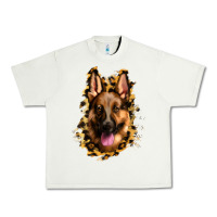 Pistachio german shepherd leopard background Urban Heavy Tee - Jasminsmagicworld