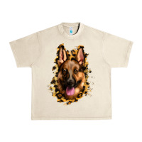 Sandshell german shepherd leopard background Urban Heavy Tee - Jasminsmagicworld
