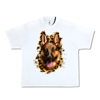 White german shepherd leopard background Urban Heavy Tee - Jasminsmagicworld