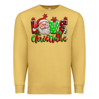 Antique Gold love christmas santa Premium Sweatshirt - texasbilliewilder