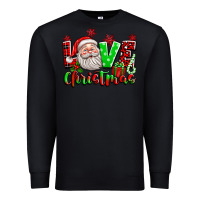 Black love christmas santa Premium Sweatshirt - texasbilliewilder