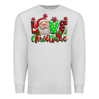 Dove Grey love christmas santa Premium Sweatshirt - texasbilliewilder