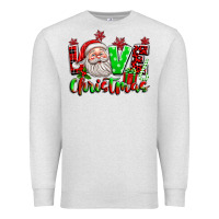 Oatmeal Heather love christmas santa Premium Sweatshirt - texasbilliewilder