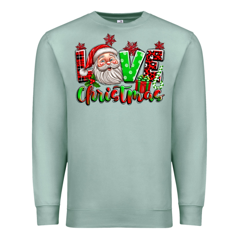 Love Christmas Santa Premium Sweatshirt by texasbilliewilder | Teevron