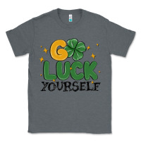 Charcoal Heather go luck yourself Classic Tee - MaliasSmallBusiness