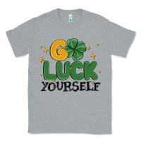 Heather Grey go luck yourself Classic Tee - MaliasSmallBusiness