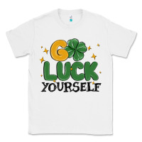 White go luck yourself Classic Tee - MaliasSmallBusiness