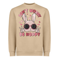 Mushroom don't worry be hoppy Heavyweight Sweatshirt - MaliasSmallBusiness