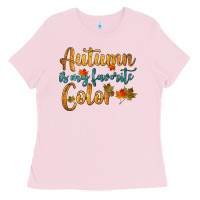 Bubblegum Pink autumn is my favorite color Ladies Tee - HRA Design Shop
