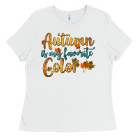 White autumn is my favorite color Ladies Tee - HRA Design Shop