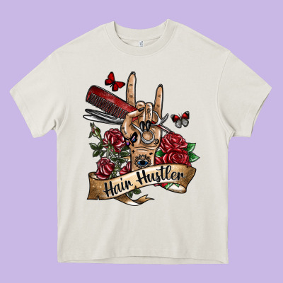 Hair Hustler 3 Heavy Core Tee Designed By Sublimationcraftshop