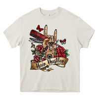 Cream hair hustler 3 Heavy Core Tee - SublimationCraftShop