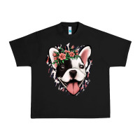 Black french bulldog floral Urban Heavy Tee - Jasminsmagicworld
