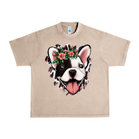 French Oak french bulldog floral Urban Heavy Tee - Jasminsmagicworld