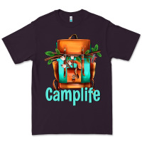 Plum camp life camp backpack Premium Tee - AdoDesignShop