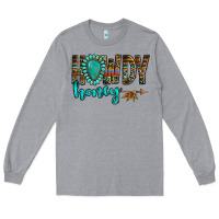 Heather Grey western howdy honey arrow gemstone Long Sleeve Tee - NancyCooperArtShop