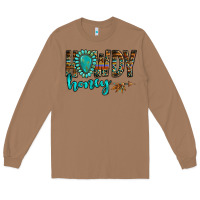 Toasted Coconut western howdy honey arrow gemstone Long Sleeve Tee - NancyCooperArtShop