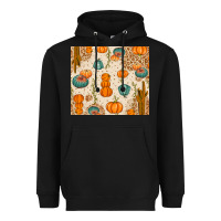 Black Fall Pumpkins Heavyweight Hoodie - texasbilliewilder