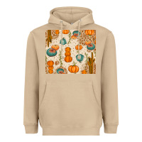 Mushroom Fall Pumpkins Heavyweight Hoodie - texasbilliewilder