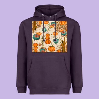 Fall Pumpkins Heavyweight Hoodie Designed By Texasbilliewilder