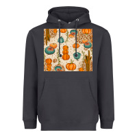Smoke Fall Pumpkins Heavyweight Hoodie - texasbilliewilder