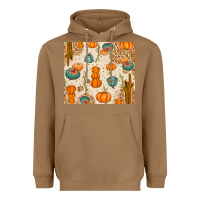 Toasted Coconut Fall Pumpkins Heavyweight Hoodie - texasbilliewilder