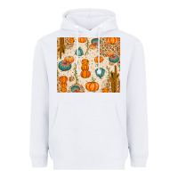 White Fall Pumpkins Heavyweight Hoodie - texasbilliewilder