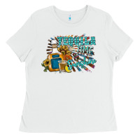 White tequila time & sunshine Ladies Tee - SublimationCraftShop