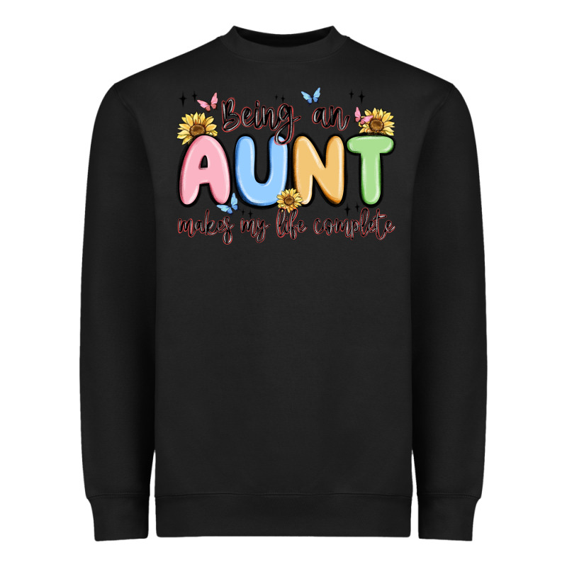 Being An Aunt Makes My Life Complete Heavyweight Sweatshirt by MaliasSmallBusiness | Teevron