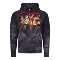 Cloud Black Christmas Calories don't count Christmas tree cake Vintage Hoodie - Jasminsmagicworld
