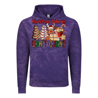 Cloud Purple Christmas Calories don't count Christmas tree cake Vintage Hoodie - Jasminsmagicworld