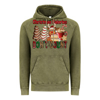 Vintage Olive Christmas Calories don't count Christmas tree cake Vintage Hoodie - Jasminsmagicworld