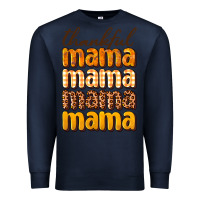 Navy Thankful mama Premium Sweatshirt - NancyCooperArtShop