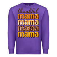 Purple Thankful mama Premium Sweatshirt - NancyCooperArtShop