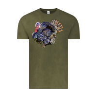 Vintage Olive Bronze Turkey Vintage Tee - LillyAllenDesigns