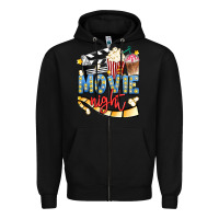 Black movie night Zipper Hoodie - Artiststas