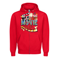 Red movie night Zipper Hoodie - Artiststas